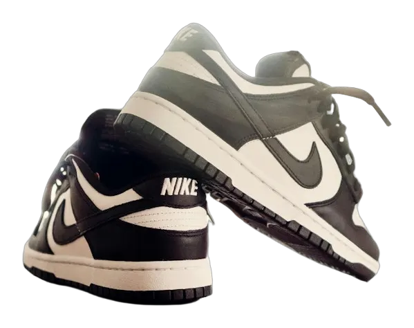 Nike สนีกเกอร์ขาวดำ ทรงเตี้ย